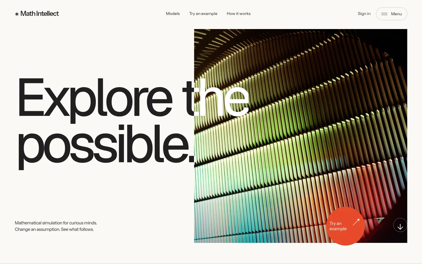 Math Intellect actual desktop website
